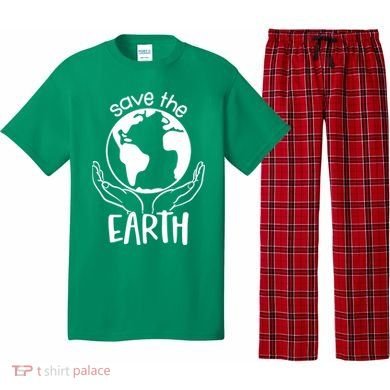 Save The Earth Holding Globe Pajama Set