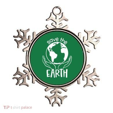 Save The Earth Holding Globe Ornament
