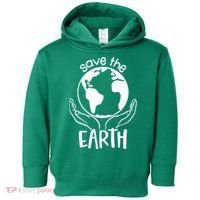 Save The Earth Holding Globe Toddler Hoodie thumb 0