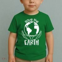 Save The Earth Holding Globe Toddler T-Shirt thumb 2