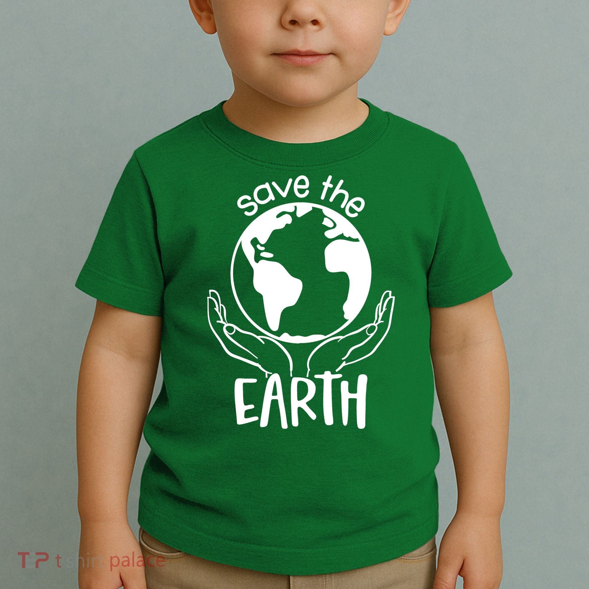 Save The Earth Holding Globe Toddler T-Shirt