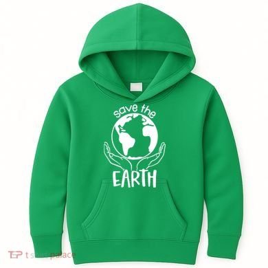 Save The Earth Holding Globe Kids Hoodie