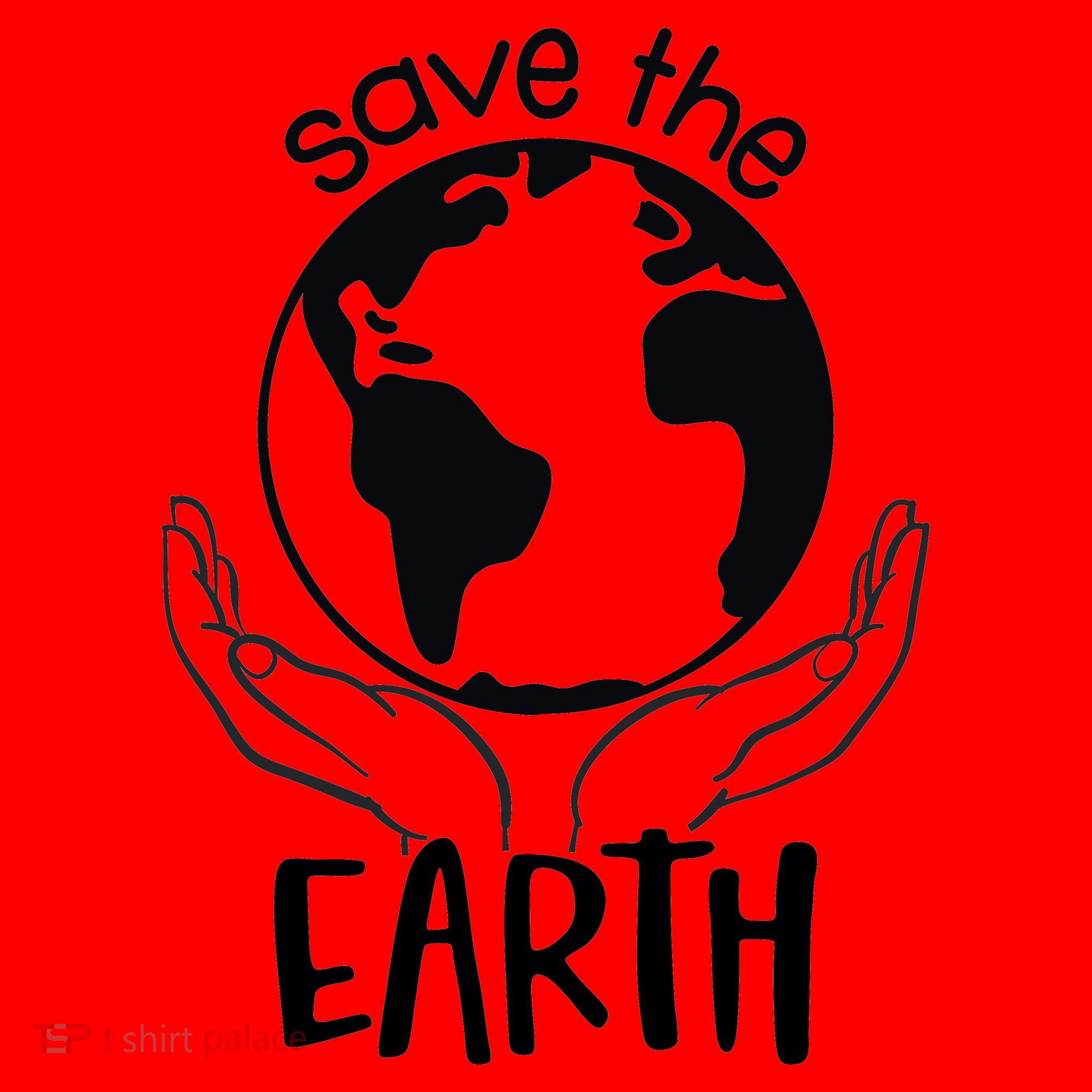 Save The Earth Holding Globe Santa Hat