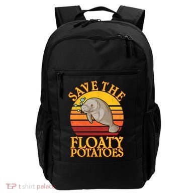 Save The Floaty Potatoes Manatee  Backpack