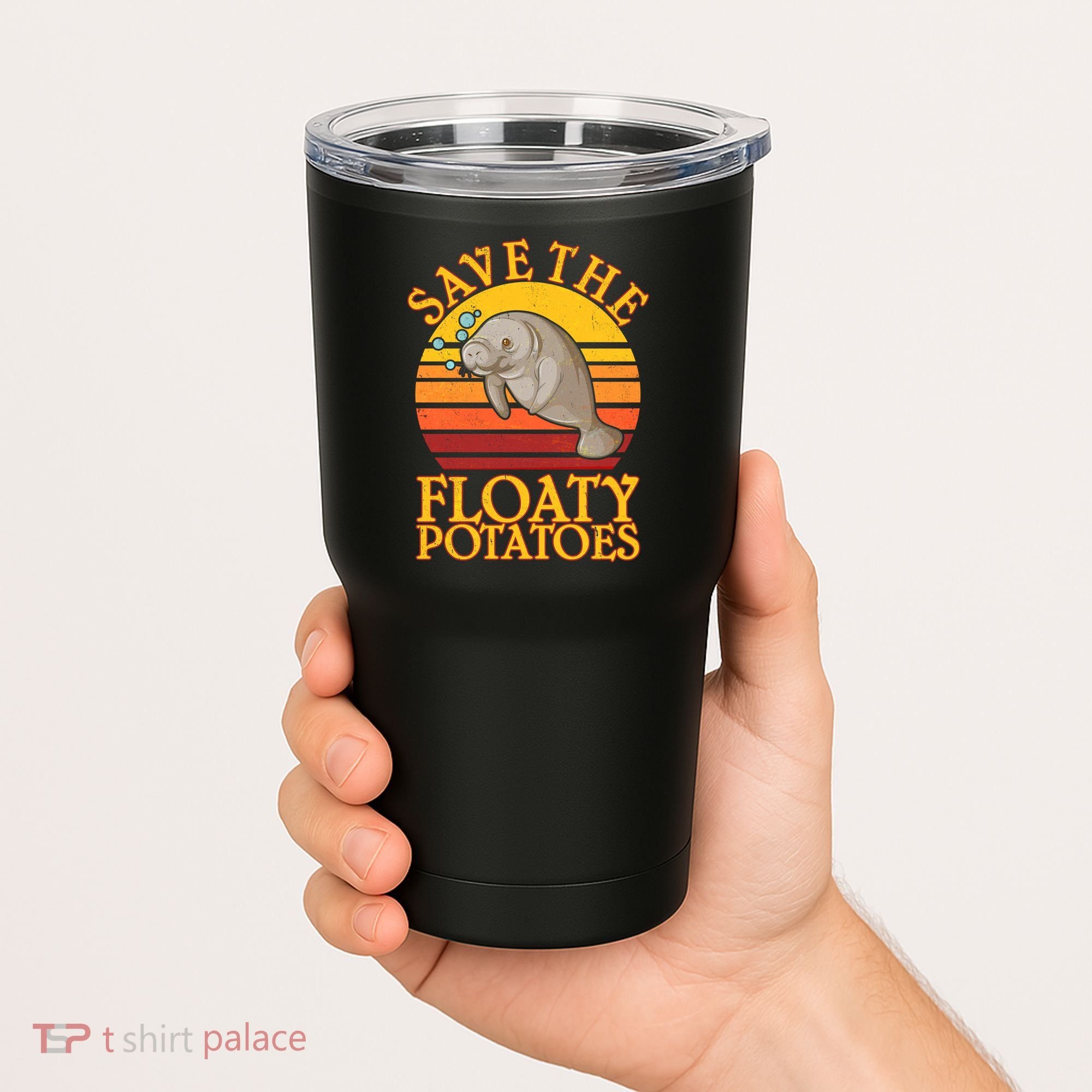 Save The Floaty Potatoes Manatee  Tumbler