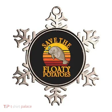 Save The Floaty Potatoes Manatee  Ornament