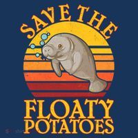 Save The Floaty Potatoes Manatee  Baby Bodysuit thumb 2