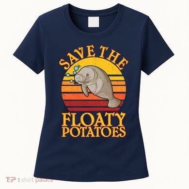 Save The Floaty Potatoes Manatee  Women's T-Shirt