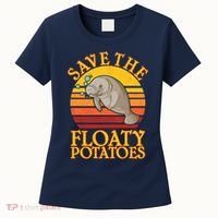 Save The Floaty Potatoes Manatee  Women's T-Shirt thumb 0