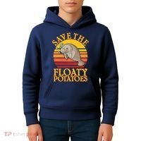 Save The Floaty Potatoes Manatee  Kids Hoodie thumb 4