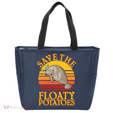 Save The Floaty Potatoes Manatee  Tote Bag