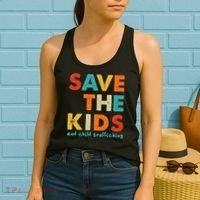 Save the Kids End Child Trafficking  Women's Tank Top thumb 2