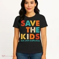 Save the Kids End Child Trafficking  Women's T-Shirt thumb 4