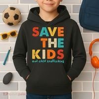 Save the Kids End Child Trafficking  Kids Hoodie thumb 2