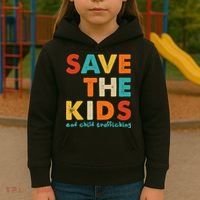 Save the Kids End Child Trafficking  Kids Hoodie thumb 3
