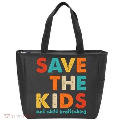 Save the Kids End Child Trafficking  Tote Bag