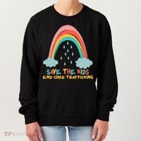 Save The Kids End Child Trafficking Rainbow Women's Sweatshirt thumb 0