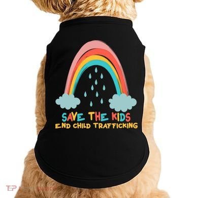 Save The Kids End Child Trafficking Rainbow Doggie Tank