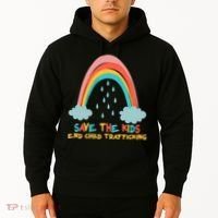 Save The Kids End Child Trafficking Rainbow Hoodie thumb 2