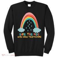 Save The Kids End Child Trafficking Rainbow Sweatshirt thumb 0
