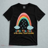 Save The Kids End Child Trafficking Rainbow T-Shirt thumb 5