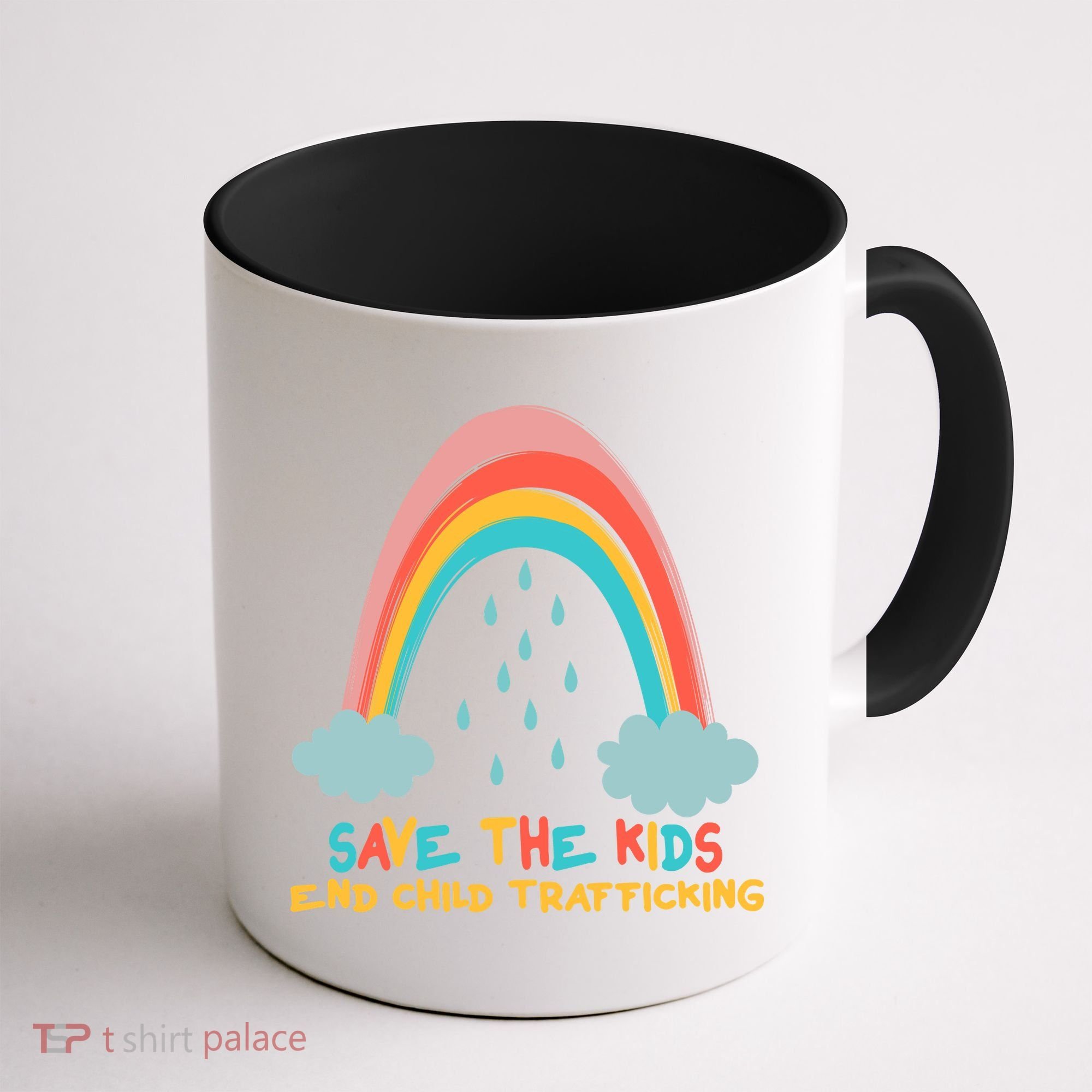 Save The Kids End Child Trafficking Rainbow Coffee Mug