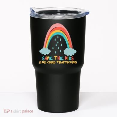Save The Kids End Child Trafficking Rainbow Tumbler