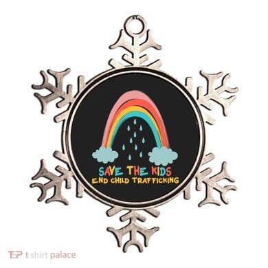 Save The Kids End Child Trafficking Rainbow Ornament