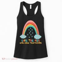 Save The Kids End Child Trafficking Rainbow Women's Tank Top thumb 0