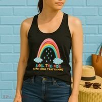 Save The Kids End Child Trafficking Rainbow Women's Tank Top thumb 2