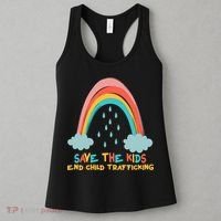 Save The Kids End Child Trafficking Rainbow Women's Tank Top thumb 3