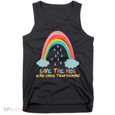 Save The Kids End Child Trafficking Rainbow Tank Top