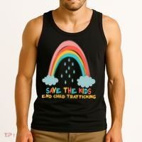 Save The Kids End Child Trafficking Rainbow Tank Top thumb 3