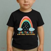 Save The Kids End Child Trafficking Rainbow Toddler T-Shirt thumb 2