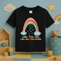 Save The Kids End Child Trafficking Rainbow Toddler T-Shirt thumb 3
