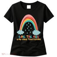 Save The Kids End Child Trafficking Rainbow Women's T-Shirt thumb 0