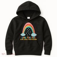 Save The Kids End Child Trafficking Rainbow Kids Hoodie thumb 0