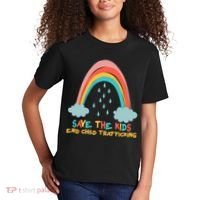 Save The Kids End Child Trafficking Rainbow Kids T-Shirt thumb 2