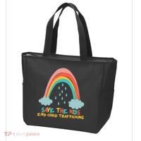 Save The Kids End Child Trafficking Rainbow Tote Bag thumb 3