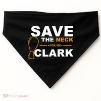 Save The Neck For Me Clark USA-Made Doggie Bandana thumb 0