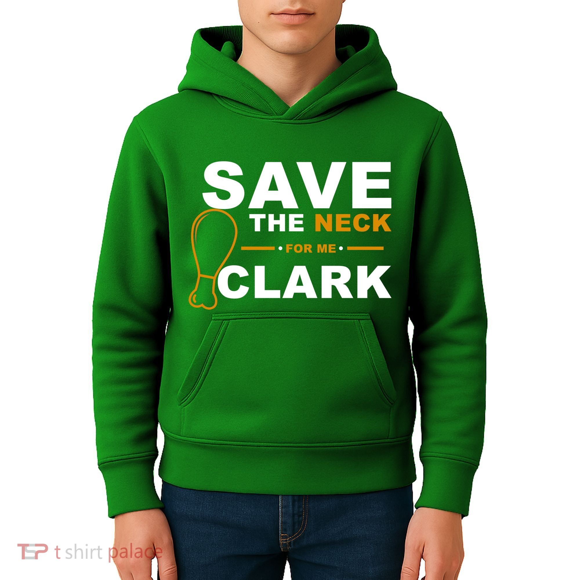 Save The Neck For Me Clark Kids Hoodie