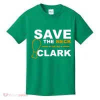 Save The Neck For Me Clark Kids T-Shirt thumb 0