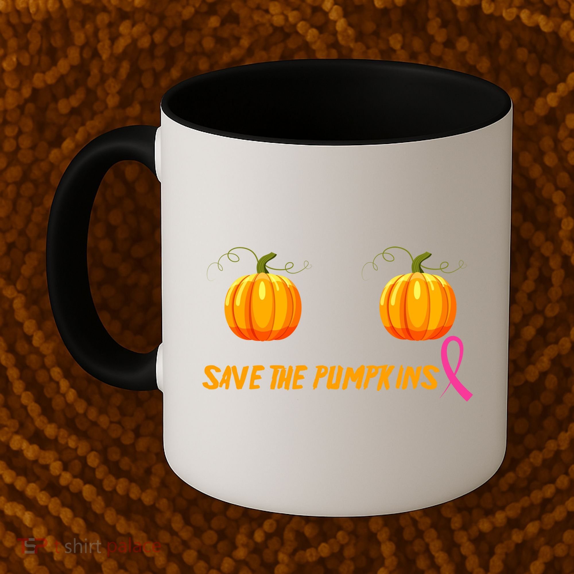 Save The Pumpkins Breast Cancer Coffee Mug