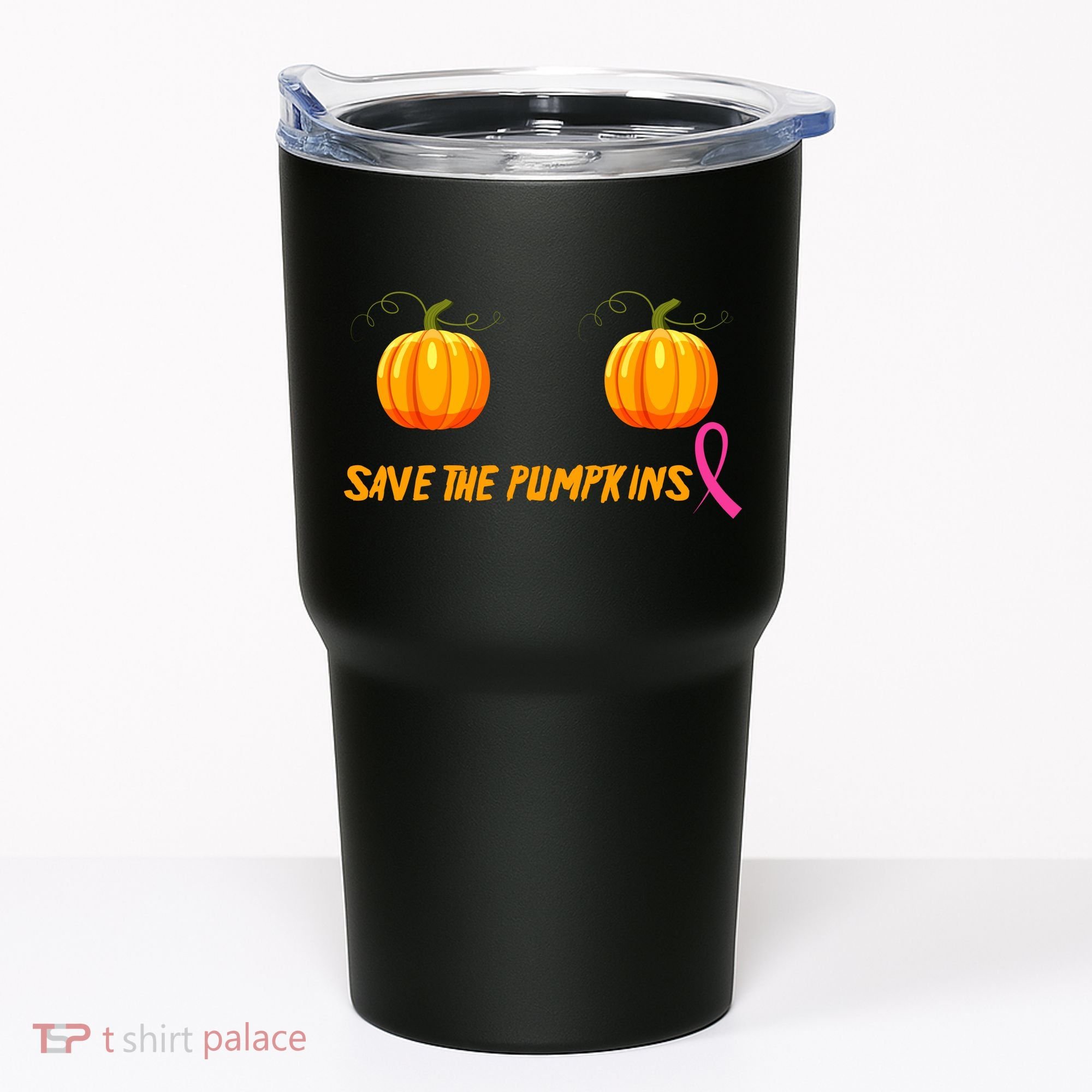 Save The Pumpkins Breast Cancer Tumbler
