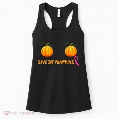 Save The Pumpkins Breast Cancer Women's Tank Top