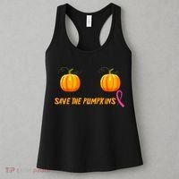 Save The Pumpkins Breast Cancer Women's Tank Top thumb 3