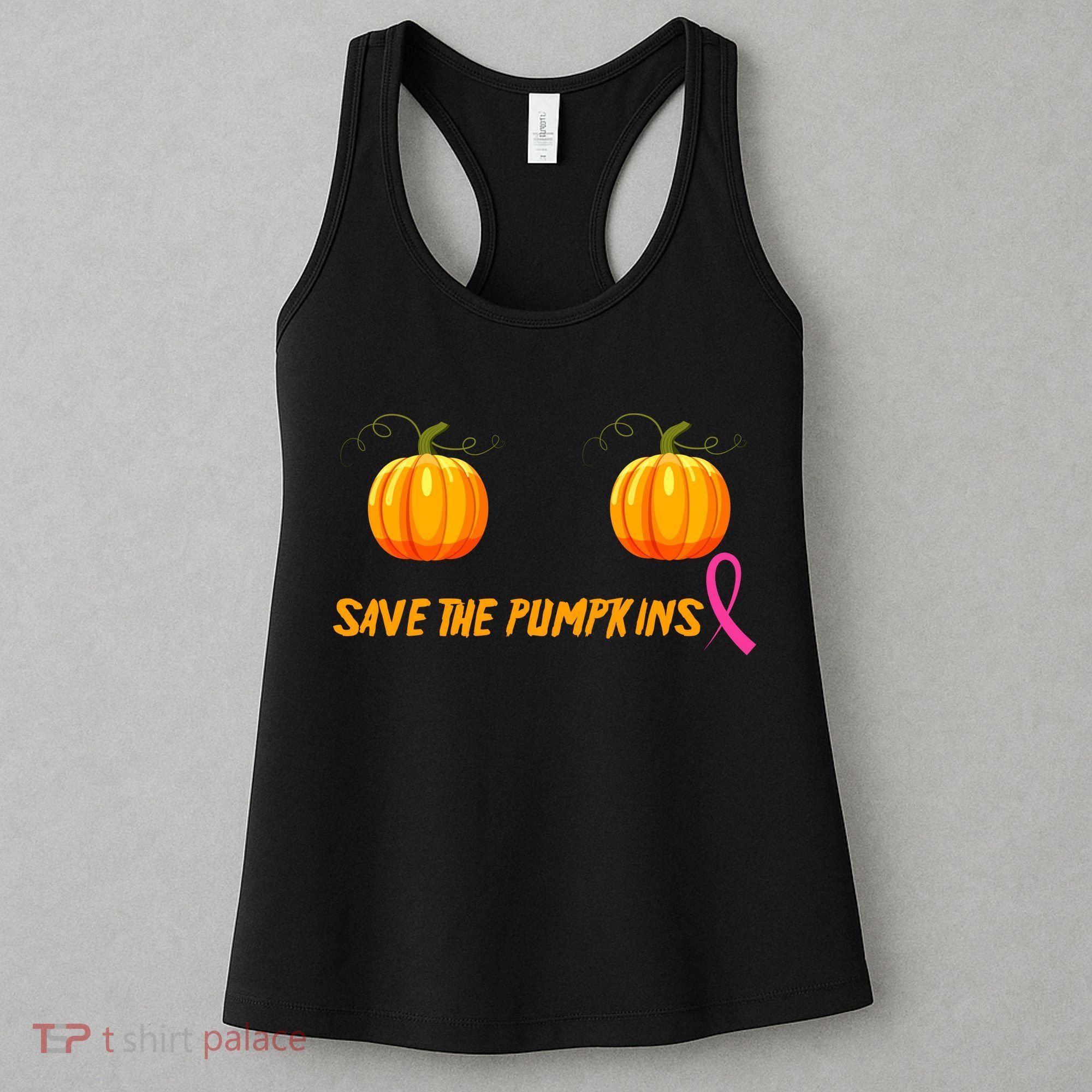 Save The Pumpkins Breast Cancer Women's Tank Top
