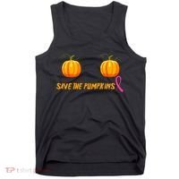 Save The Pumpkins Breast Cancer Tank Top thumb 0
