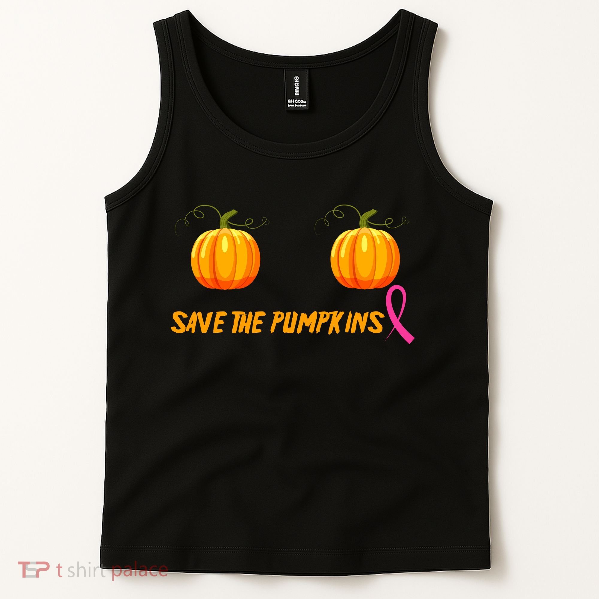 Save The Pumpkins Breast Cancer Tank Top
