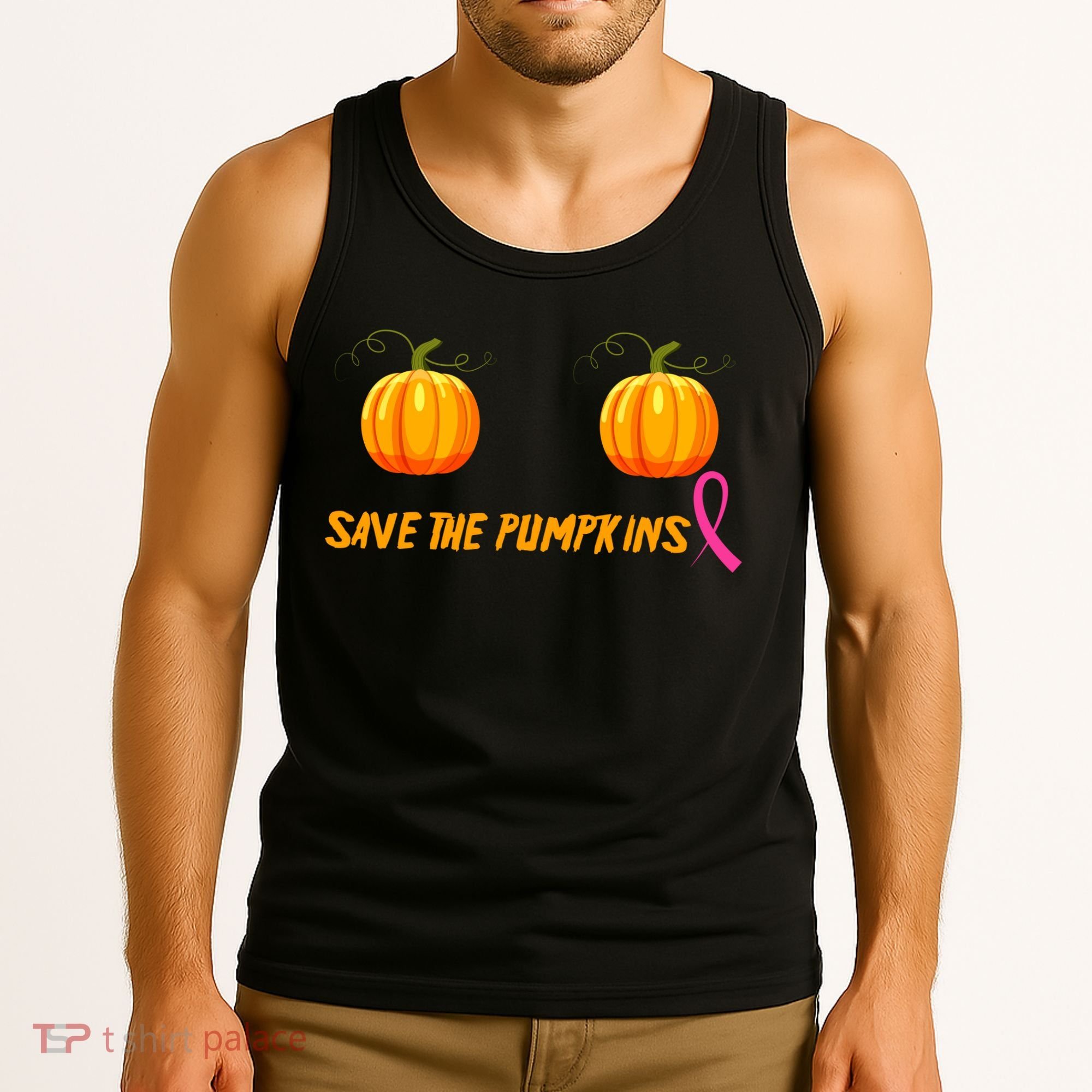 Save The Pumpkins Breast Cancer Tank Top